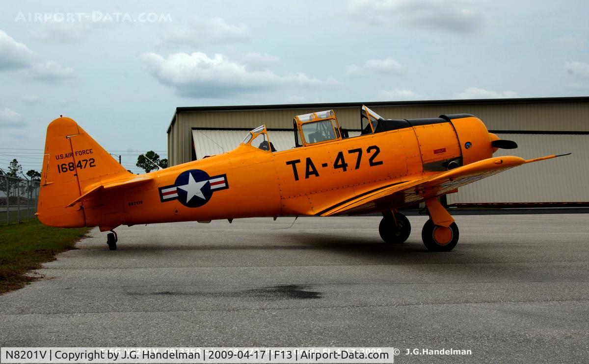 N8201V, North American T-6G Texan C/N 168-472, at Punta Gorda FL