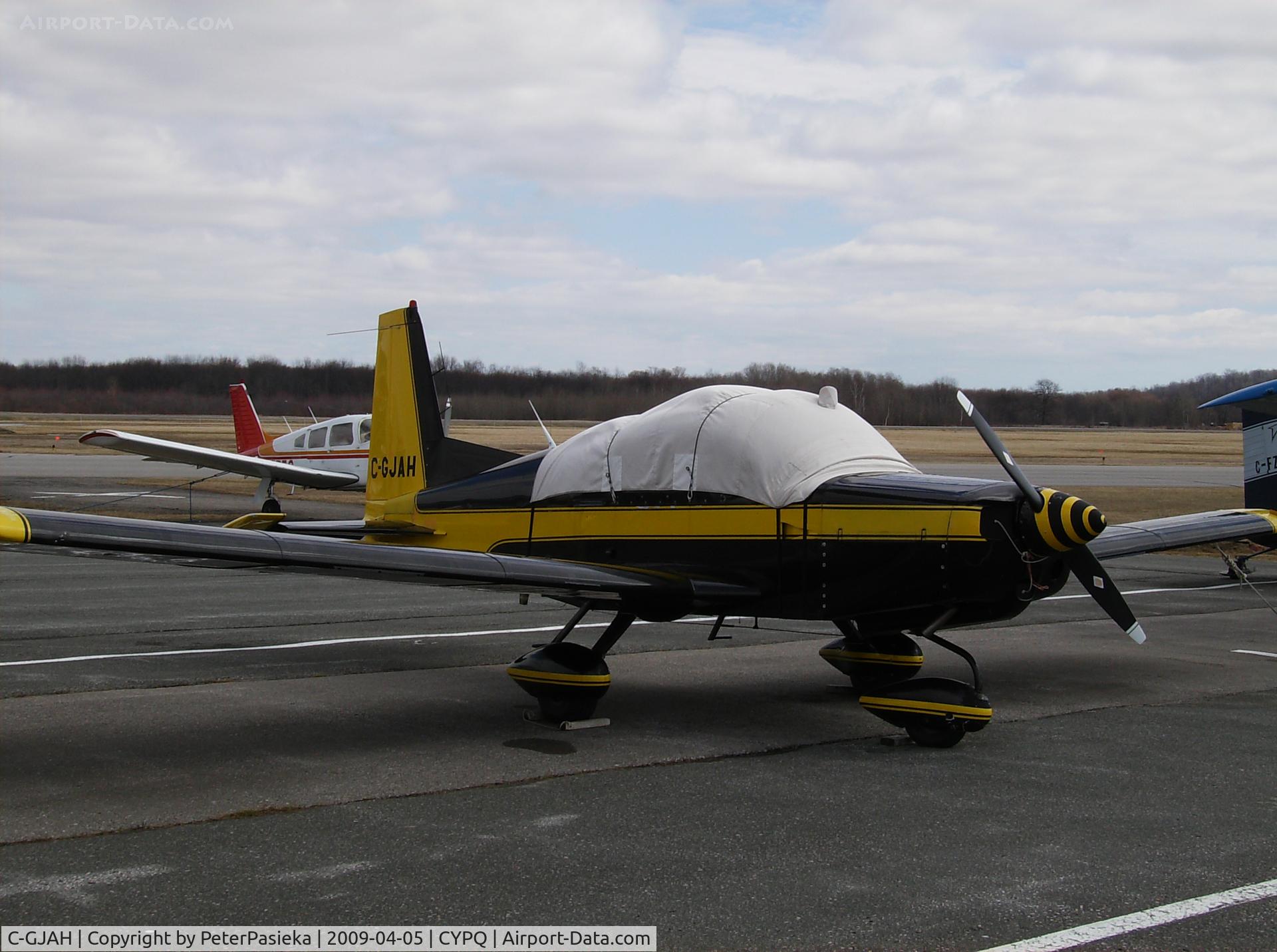 C-GJAH, 1973 American Aviation AA-5 Traveler C/N AA5-0179, @ Peterborough Airport, Ontario Canada