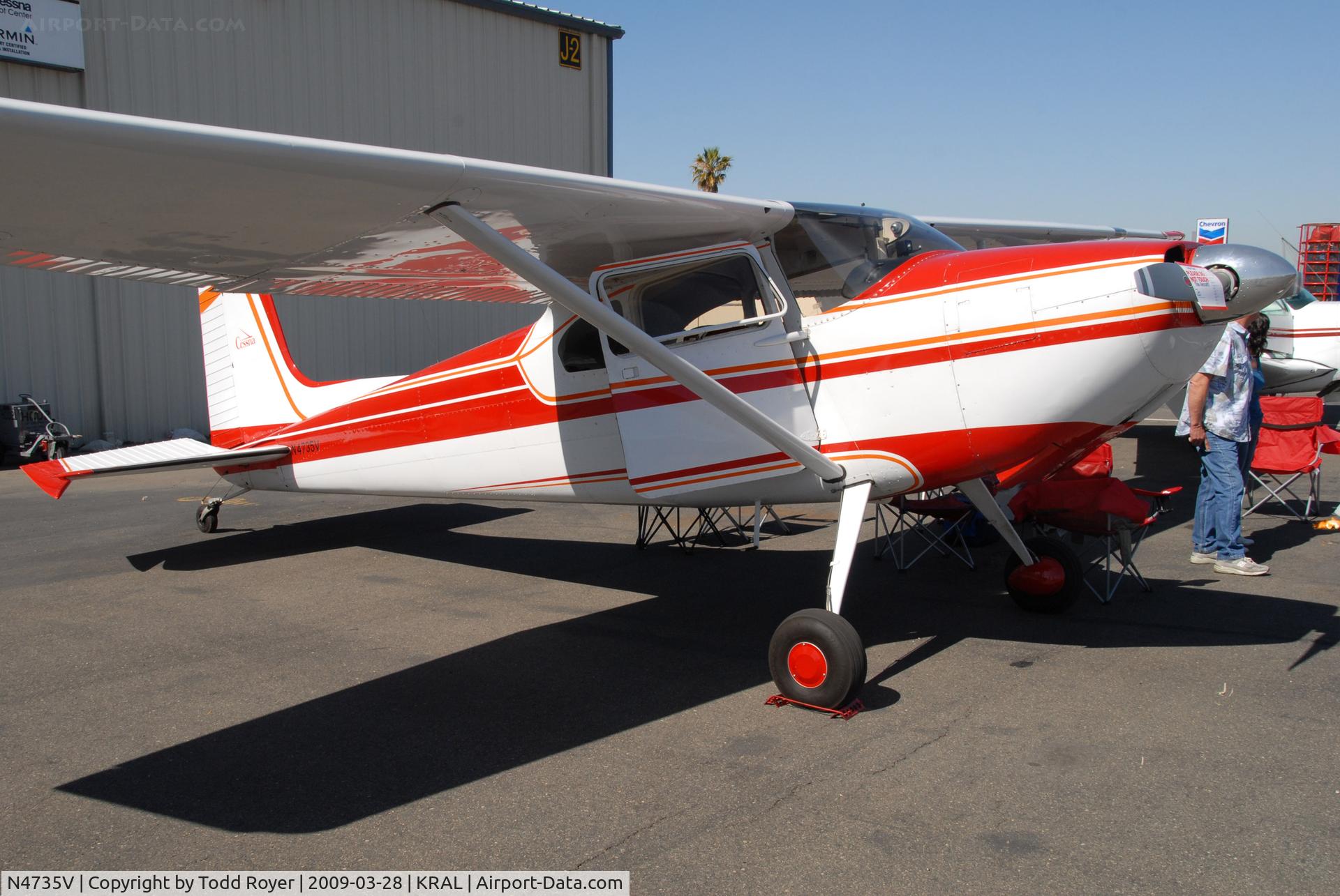 N4735V, 1953 Cessna 180 C/N 30599, Riverside Airshow 2009