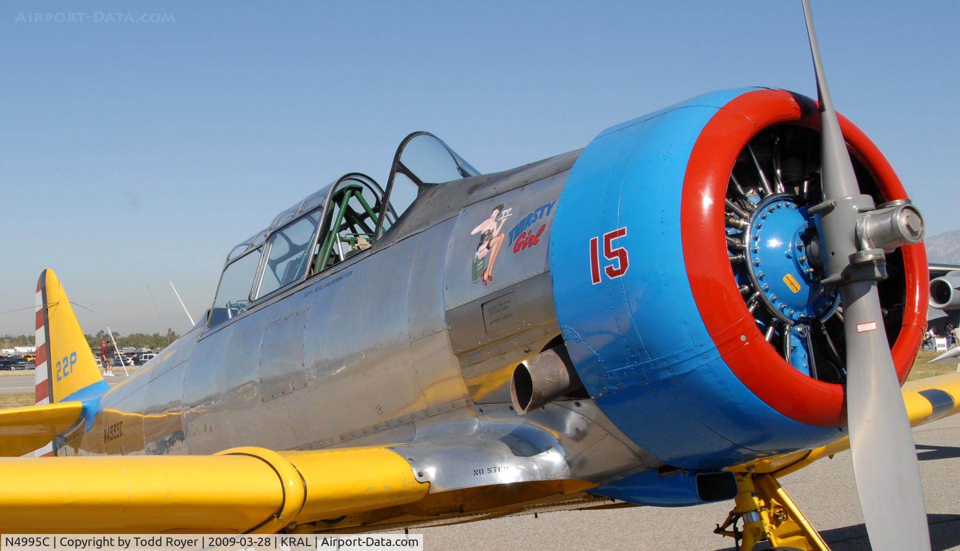 N4995C, 1949 North American T-6G Texan C/N 168-481, Riverside Airshow 2009