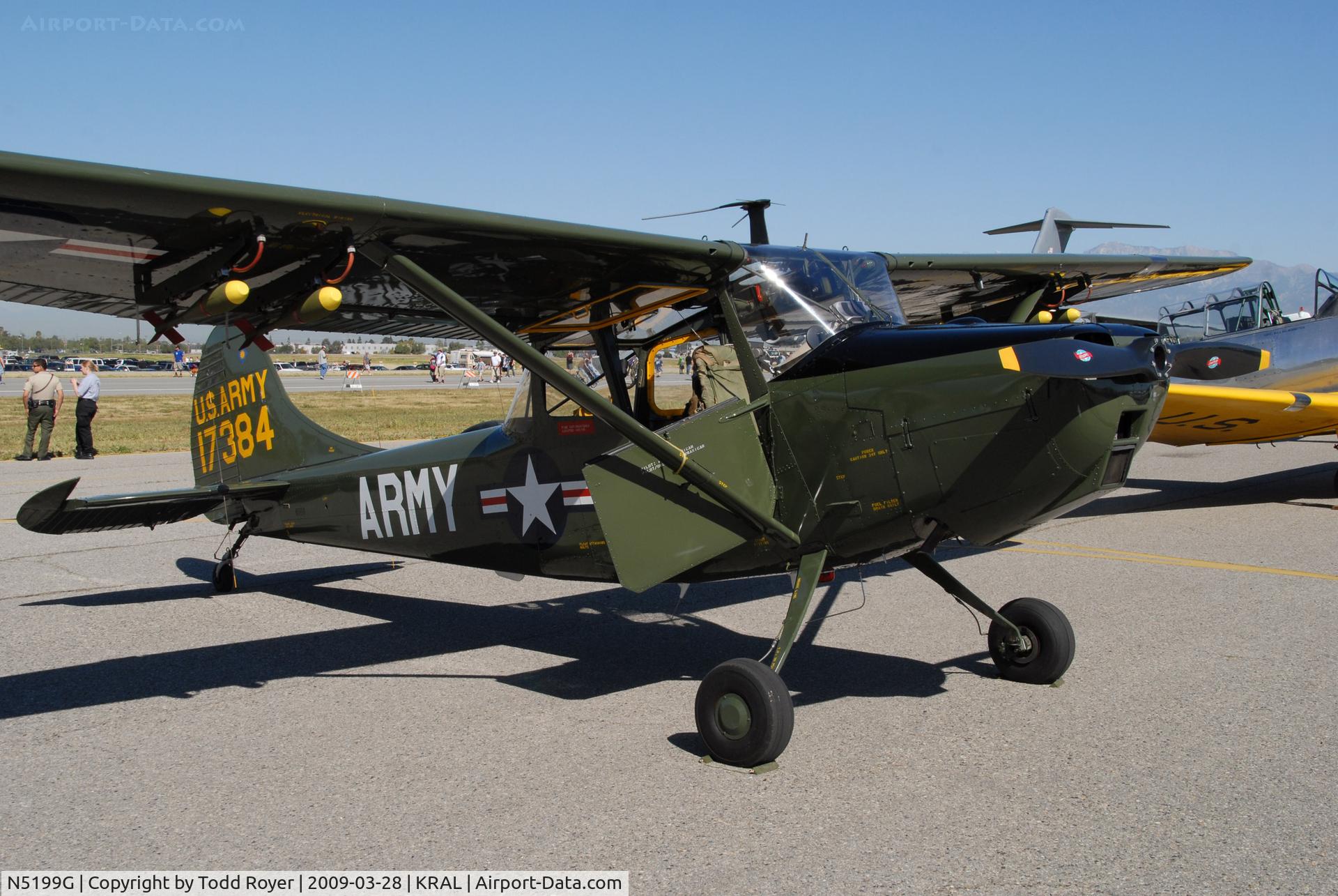 N5199G, 1953 Cessna 305A C/N 22118, Riverside Airshow 2009