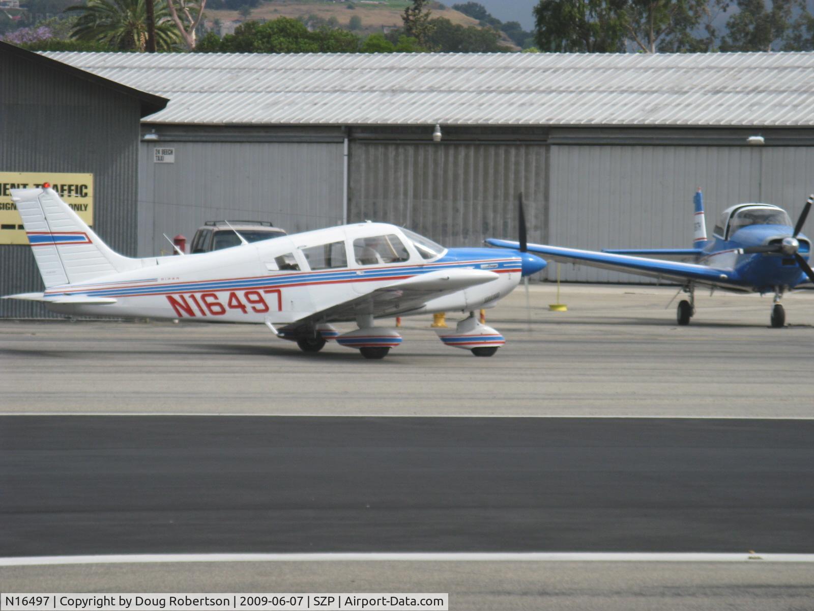 N16497, 1973 Piper PA-28-235 Cherokee Charger C/N 28-7310101, 1973 Piper PA-28-235 CHEROKEE CHARGER, Lycoming O-540-B4B5 235 Hp, taxi to Rwy 22