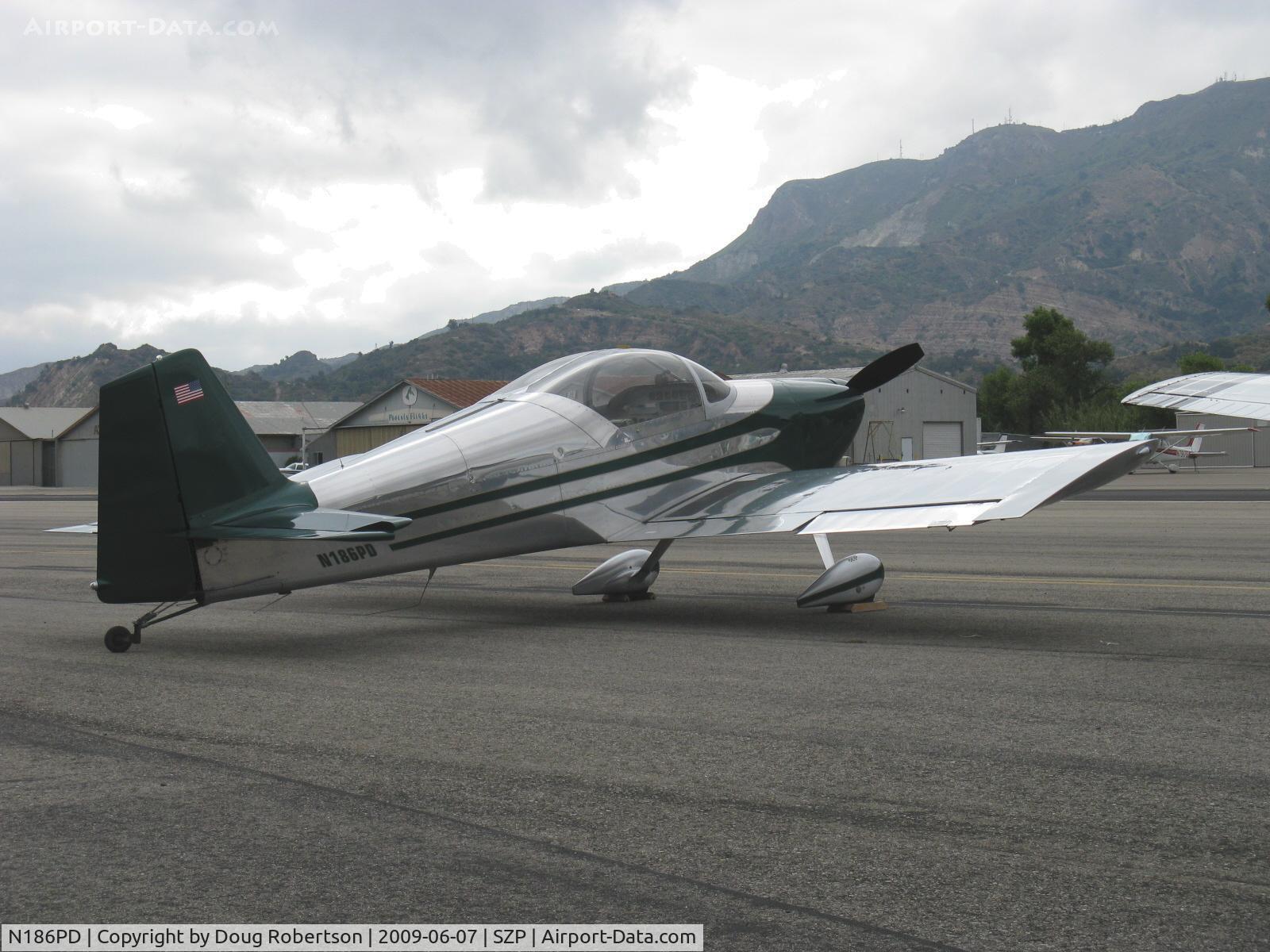 N186PD, 1999 Vans RV-6 C/N 22096, 1999 Johnson/Albrecht VAN's RV-6, Lycoming O&VO-360 180 Hp, this aircraft flown from right seat