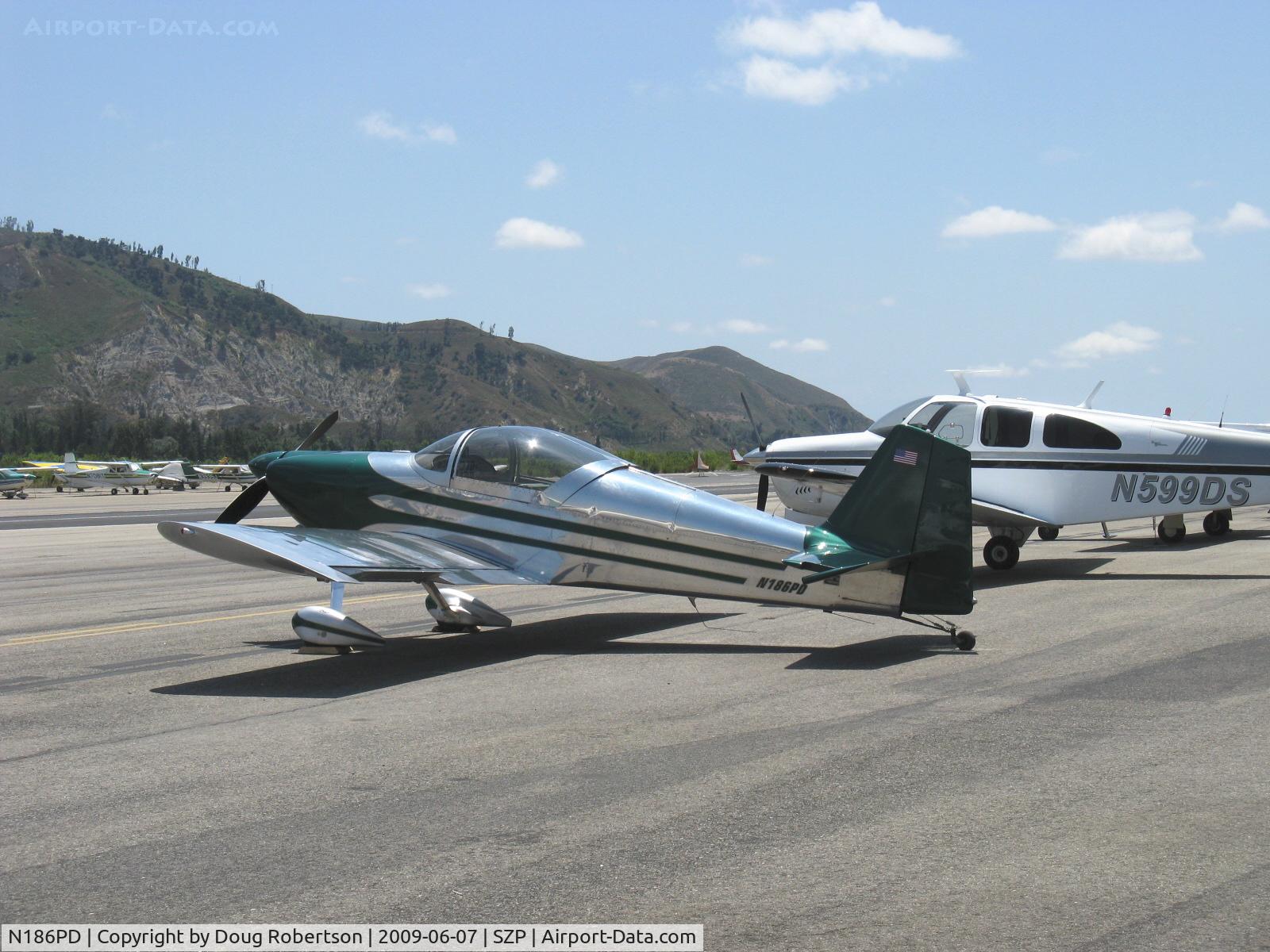 N186PD, 1999 Vans RV-6 C/N 22096, 1999 Johnson/Albrecht VAN's RV-6, Lycoming O&VO-360 180 Hp, this aircraft flown from right seat