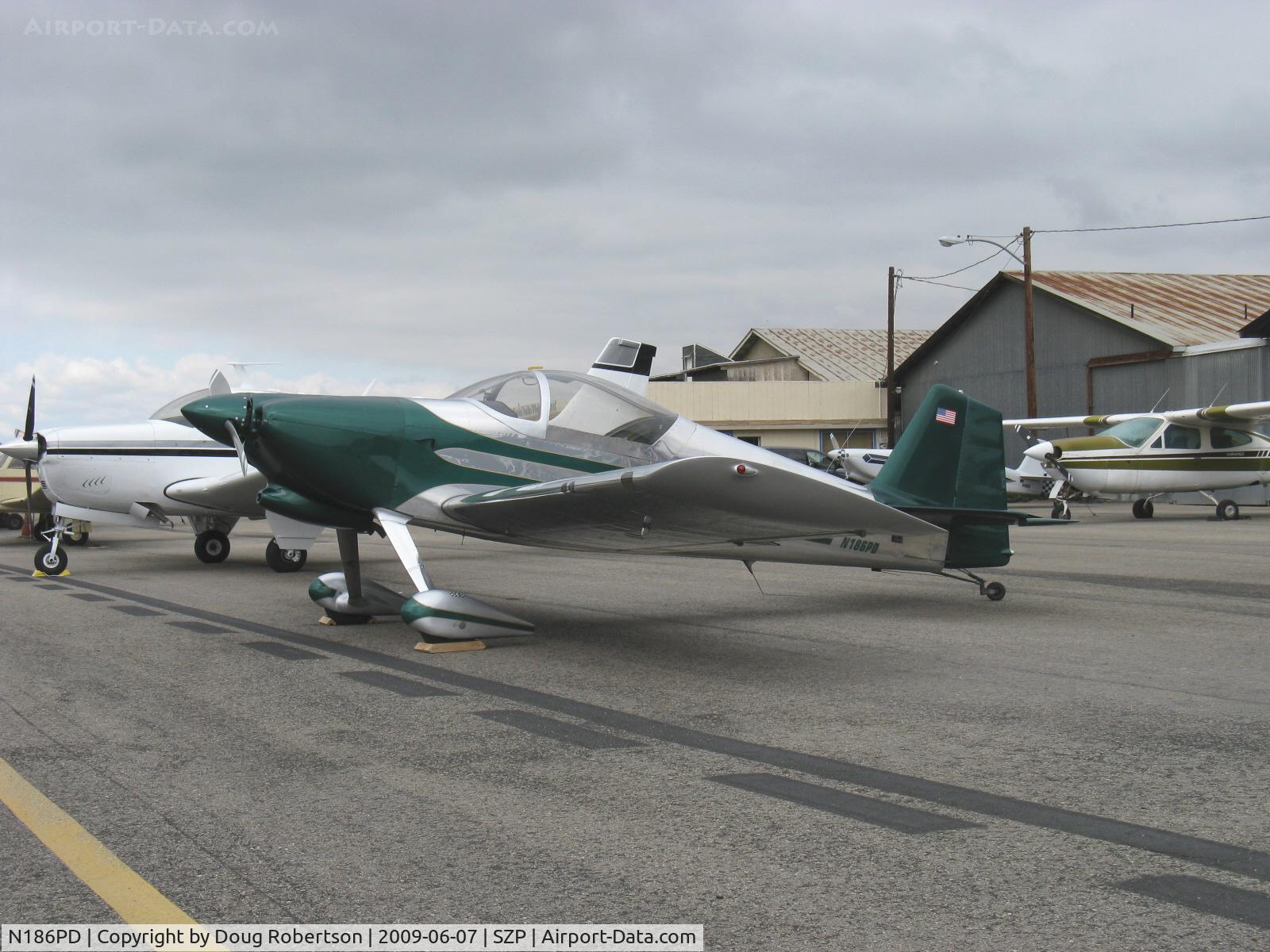 N186PD, 1999 Vans RV-6 C/N 22096, 1999 Johnson/Albrecht VAN's RV-6, Lycoming O&VO-360 180 Hp, this aircraft flown from right seat