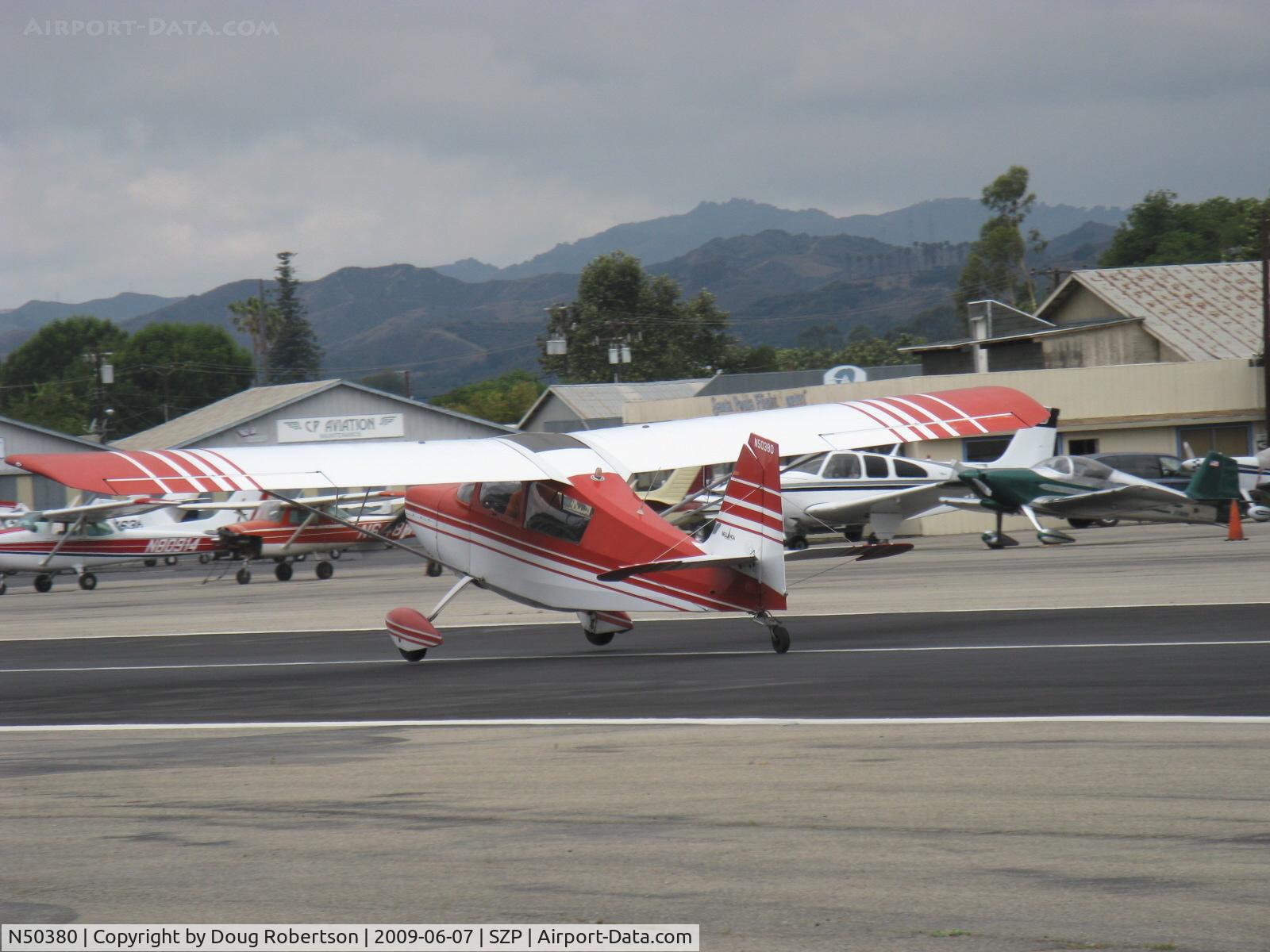 N50380, 1979 Bellanca 7ECA Citabria Citabria C/N 1291-79, 1979 Bellanca 7ECA CITABRIA, Lycoming O-235 115 Hp, landing Rwy 22