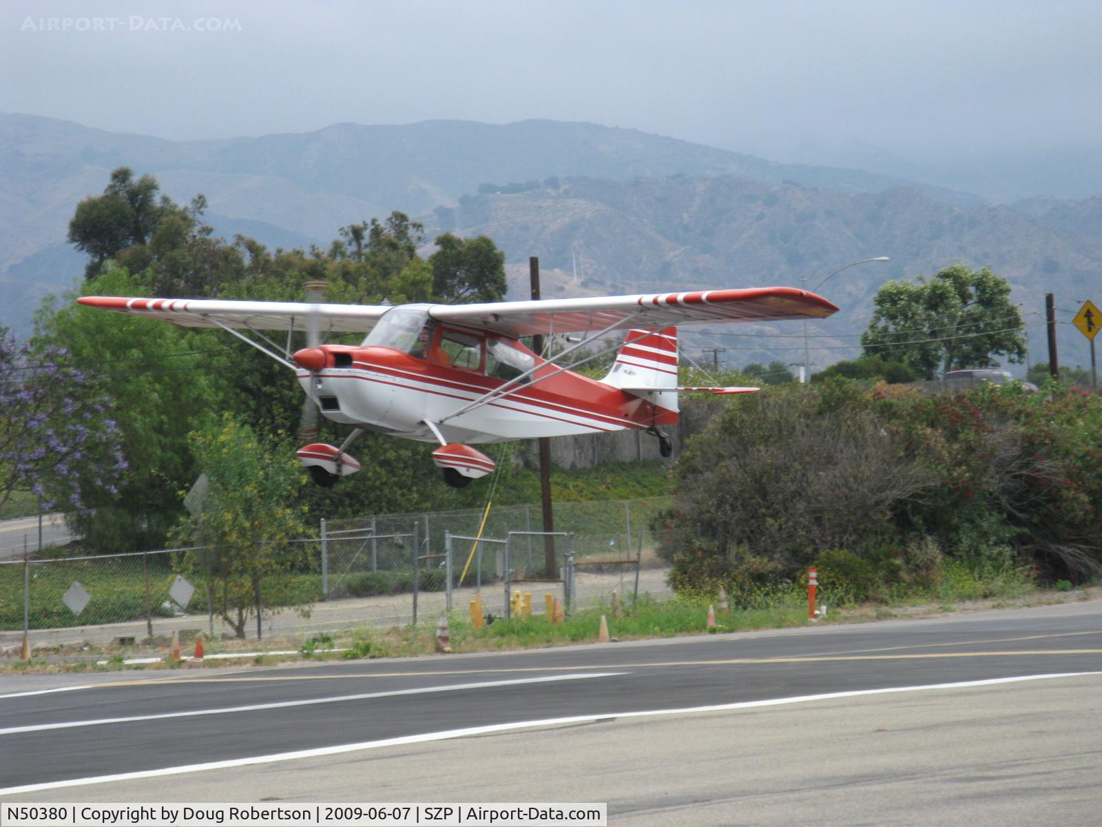 N50380, 1979 Bellanca 7ECA Citabria Citabria C/N 1291-79, 1979 Bellanca 7ECA CITABRIA, Lycoming O-235 115 Hp, on final Rwy 22