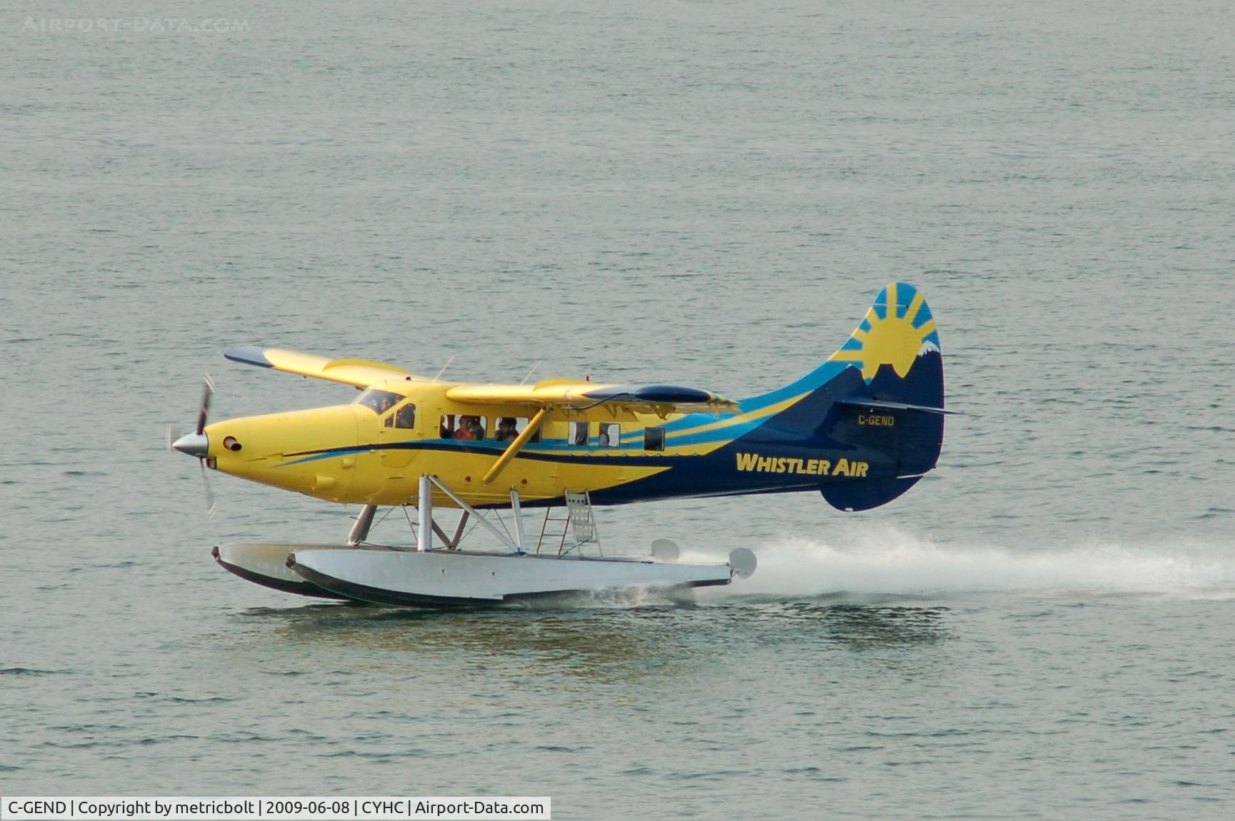 C-GEND, 1960 De Havilland Canada DHC-3 Otter C/N 371, landing at Coal Harbour,Vancouver BC