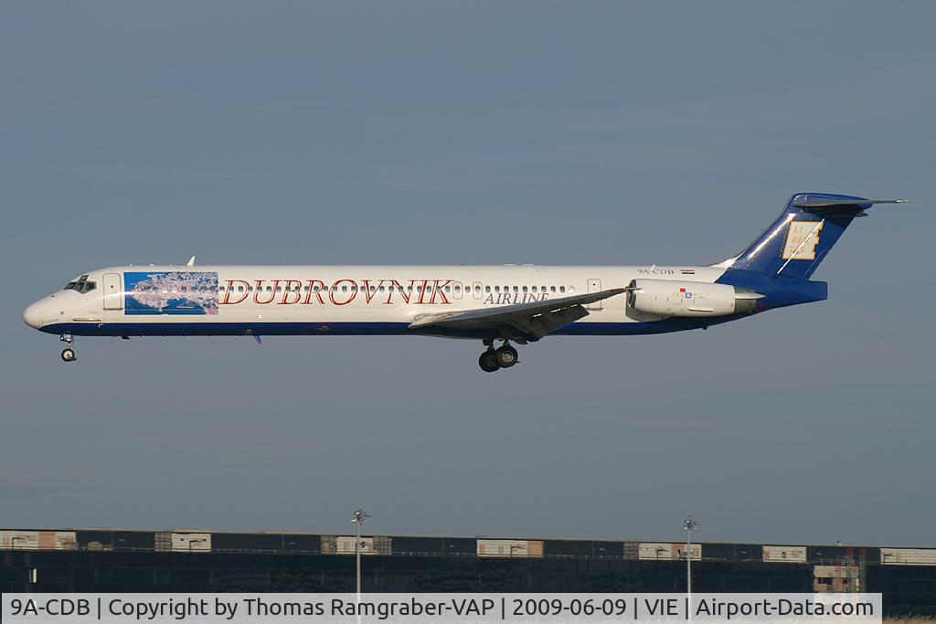 9A-CDB, 1991 McDonnell Douglas MD-83 (DC-9-83) C/N 49986, Dubrovnik Airline MDD MD80