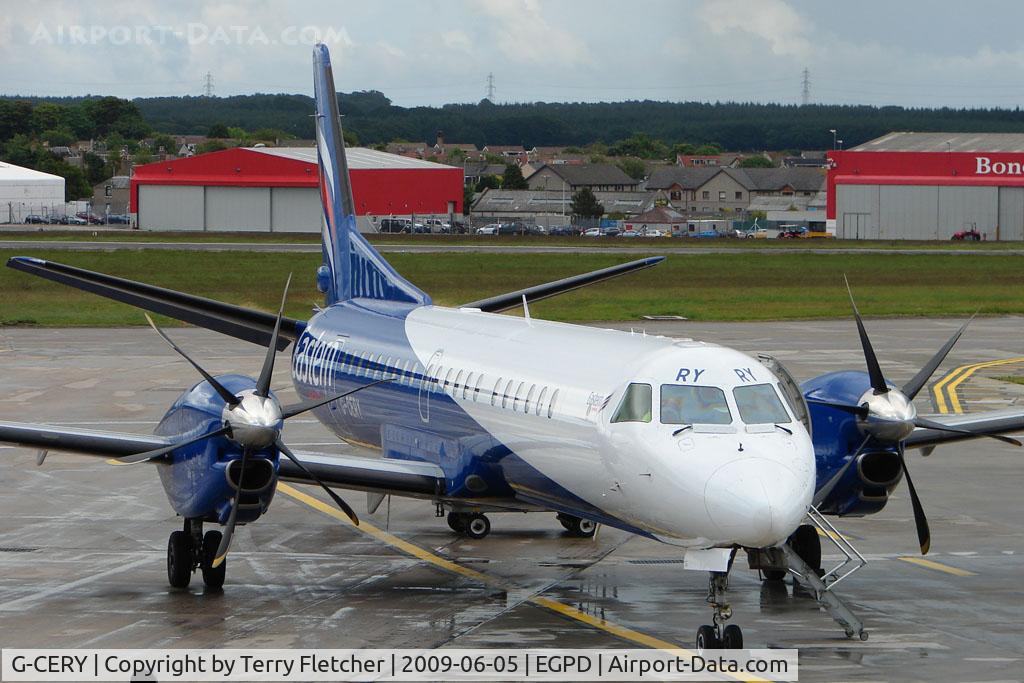 G-CERY, 1994 Saab 2000 C/N 2000-008, Eastern Saab 2000 at Aberdeen
