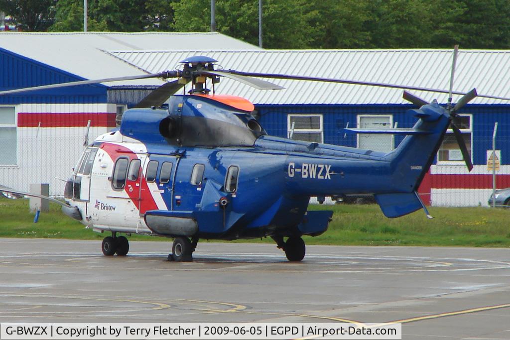G-BWZX, 1984 Aerospatiale AS-332L Super Puma C/N 2120, Bristow Eurocopter AS332L at Aberdeen