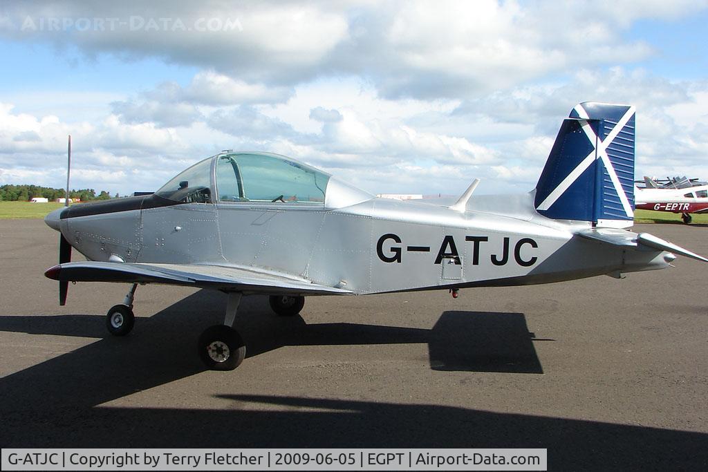 G-ATJC, 1965 Victa Airtourer 100 C/N 125, Victa Airtourer at Perth Airport in Scotland