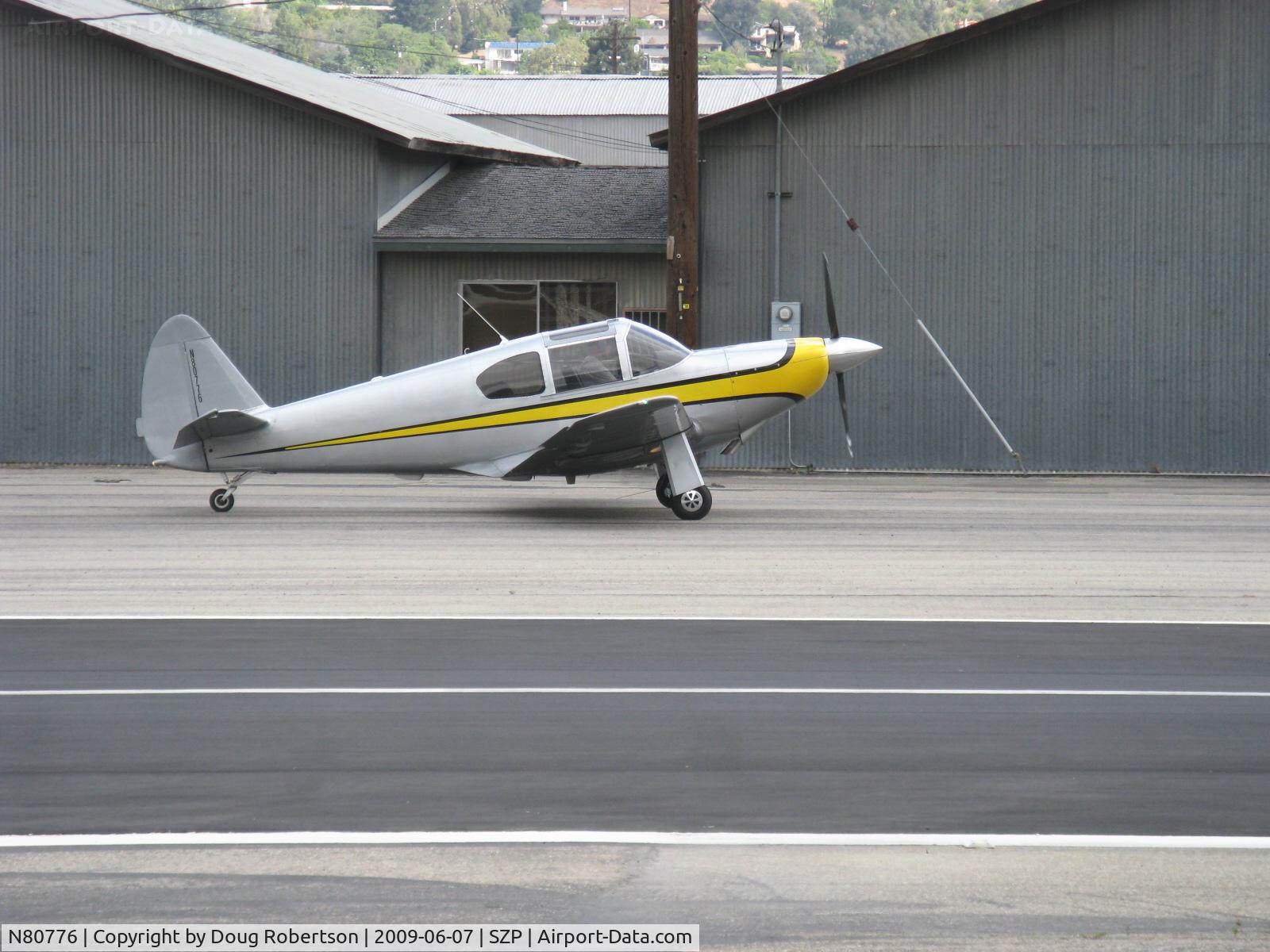N80776, 1946 Globe GC-1B Swift C/N 179, 1946 Globe GC-1B SWIFT, Continental IO-360 210 Hp upgrade, taxi