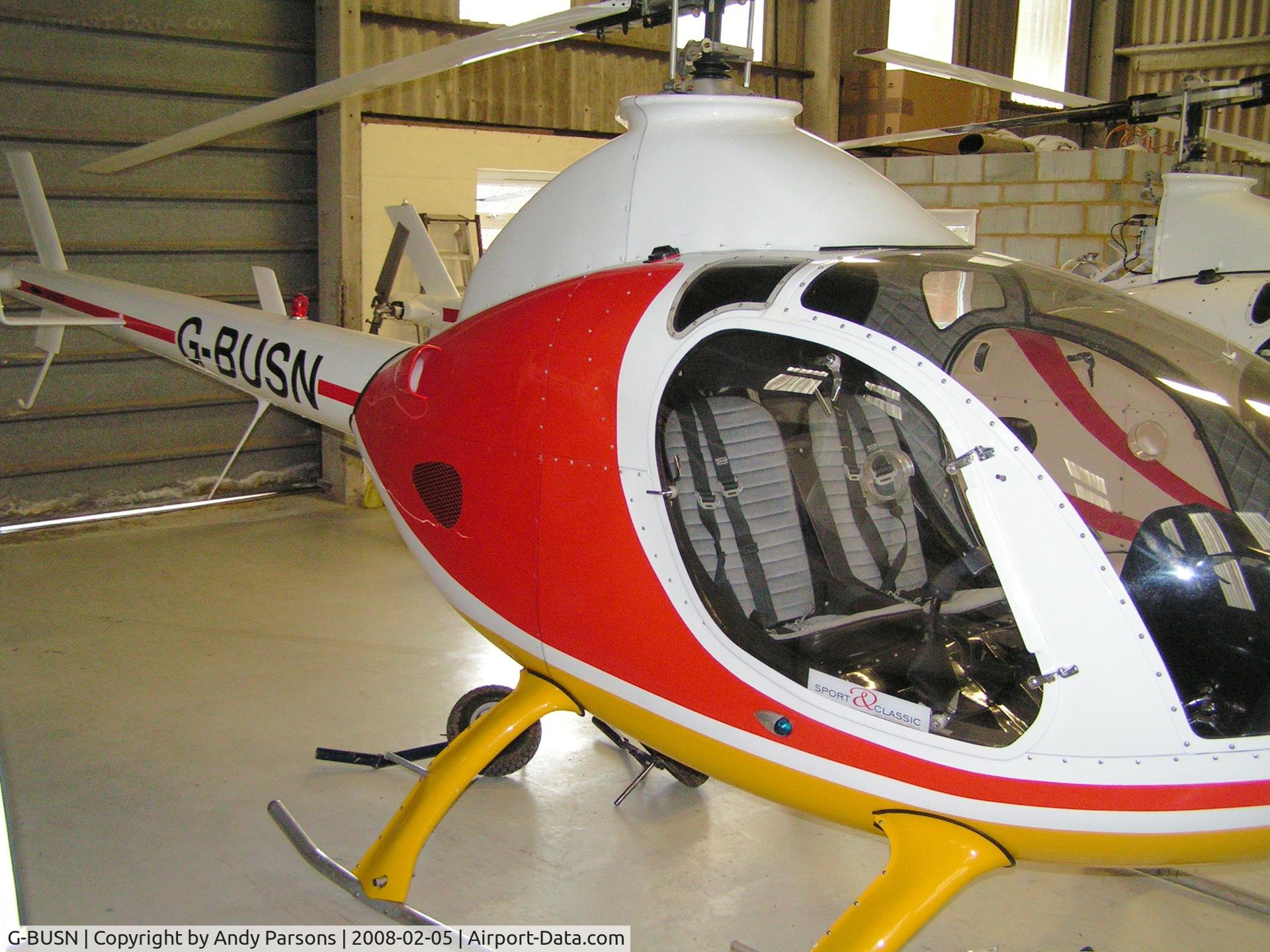 G-BUSN, 1993 Rotorway Exec 90 C/N 5141, At Street Farm near Stansted