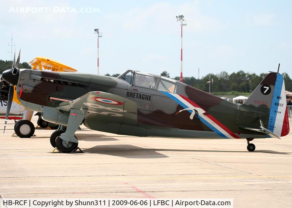 HB-RCF, 1942 Morane-Saulnier D-3801 (MS-412) C/N 194, Used as demo aircraft during LFBC Airshow 2009