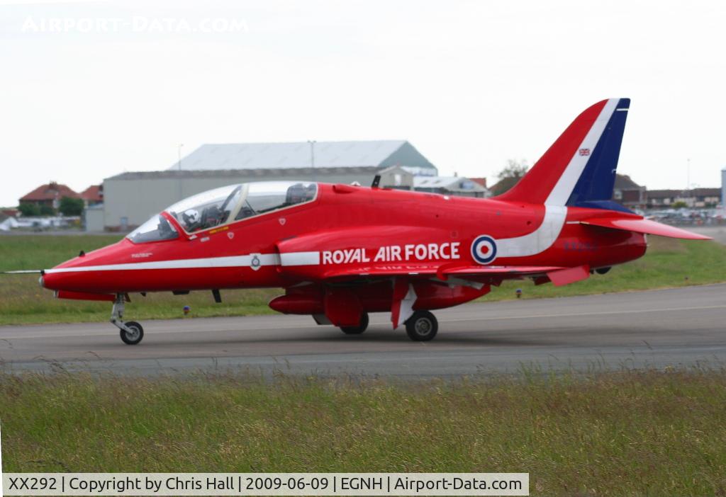 XX292, 1979 Hawker Siddeley Hawk T.1W C/N 119/312117, Red Arrow at Blackpool Airport