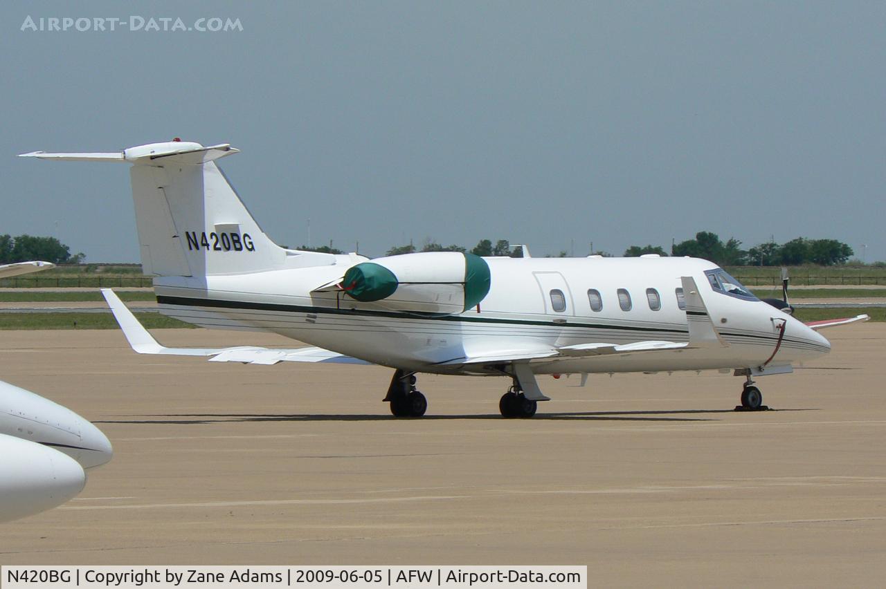 N420BG, 1985 Gates Learjet 55 C/N 123, At Alliance, Fort Worth
