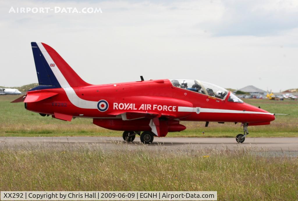 XX292, 1979 Hawker Siddeley Hawk T.1W C/N 119/312117, Red Arrow at Blackpool Airport
