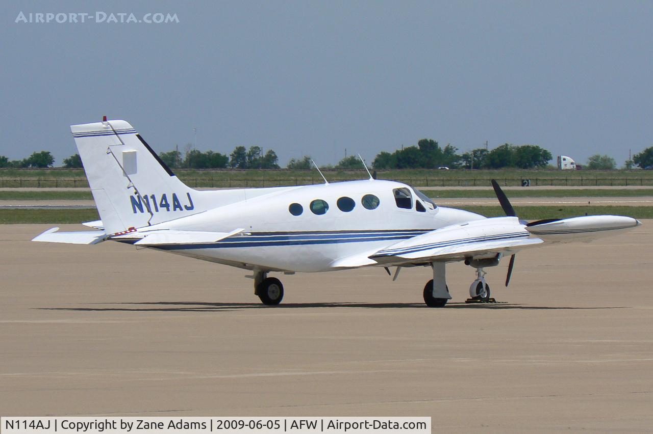 N114AJ, 1969 Cessna 421A Golden Eagle C/N 421A0104, At Alliance, Fort Worth - AJ Foyt Racing In town for the IRL race at Texas Motorspeedway