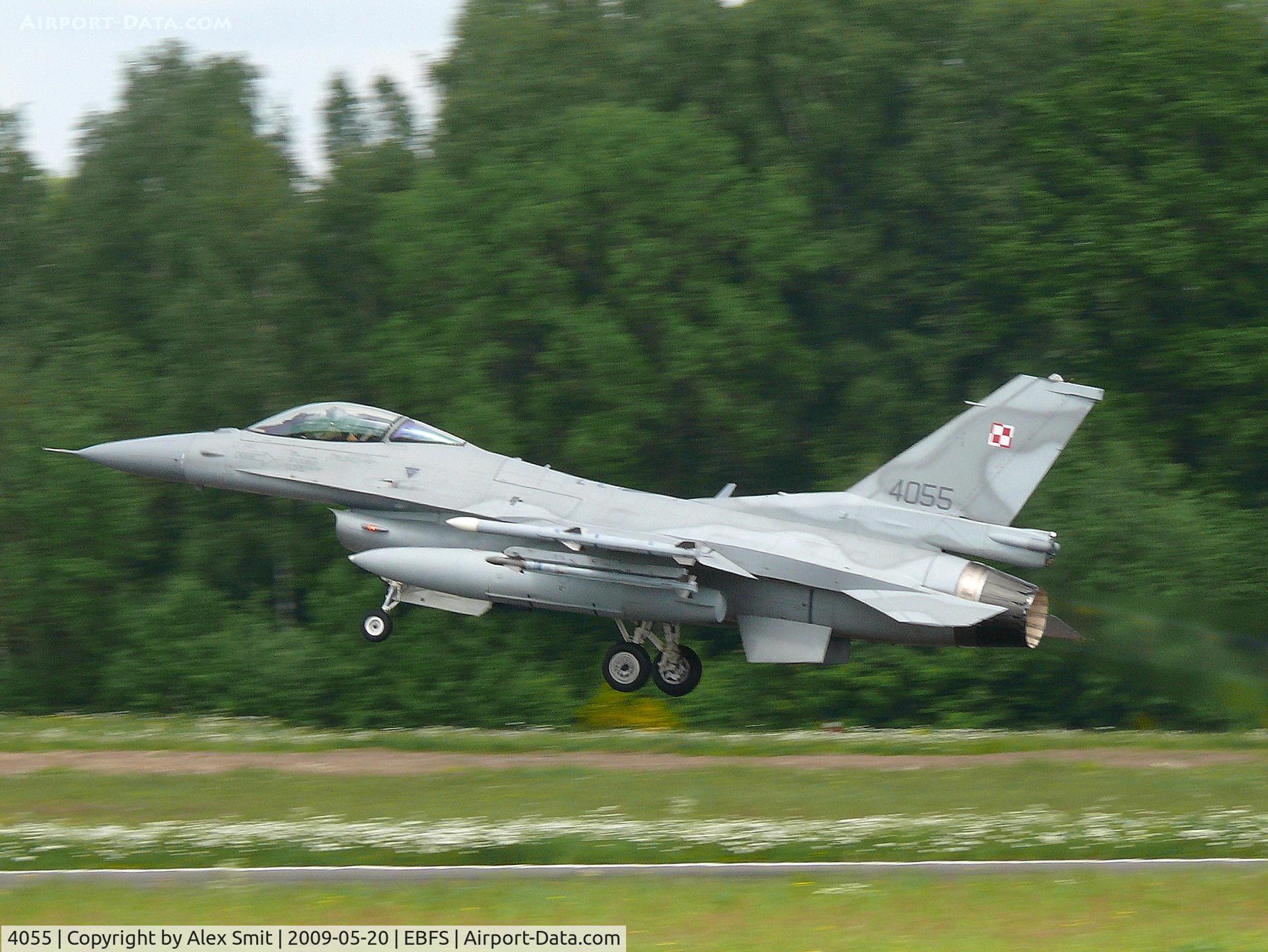 4055, 2007 Lockheed Martin F-16CJ Fighting Falcon C/N JC-16, General Dynamics F-16C Fighting Falcon 4055 Polish Air Force