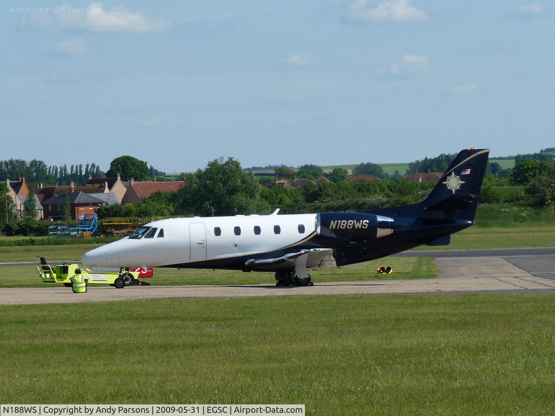N188WS, 2001 Cessna 560XL C/N 560-5179, At Cambridge for servicing