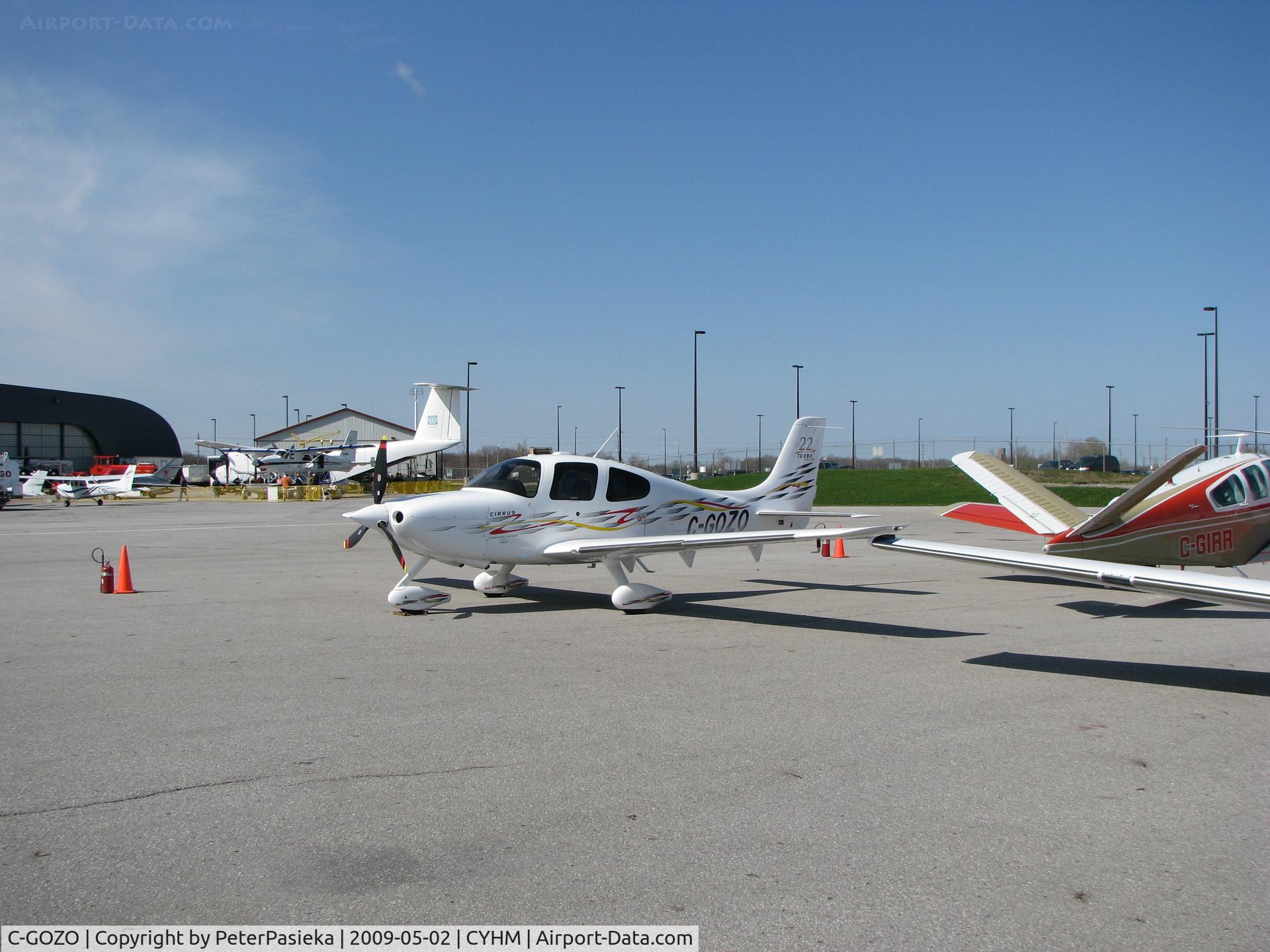C-GOZO, 2006 Cirrus SR22 Turbo C/N 2228, @ Hamilton Airport - @ Canadian Warplane Heritage Museum