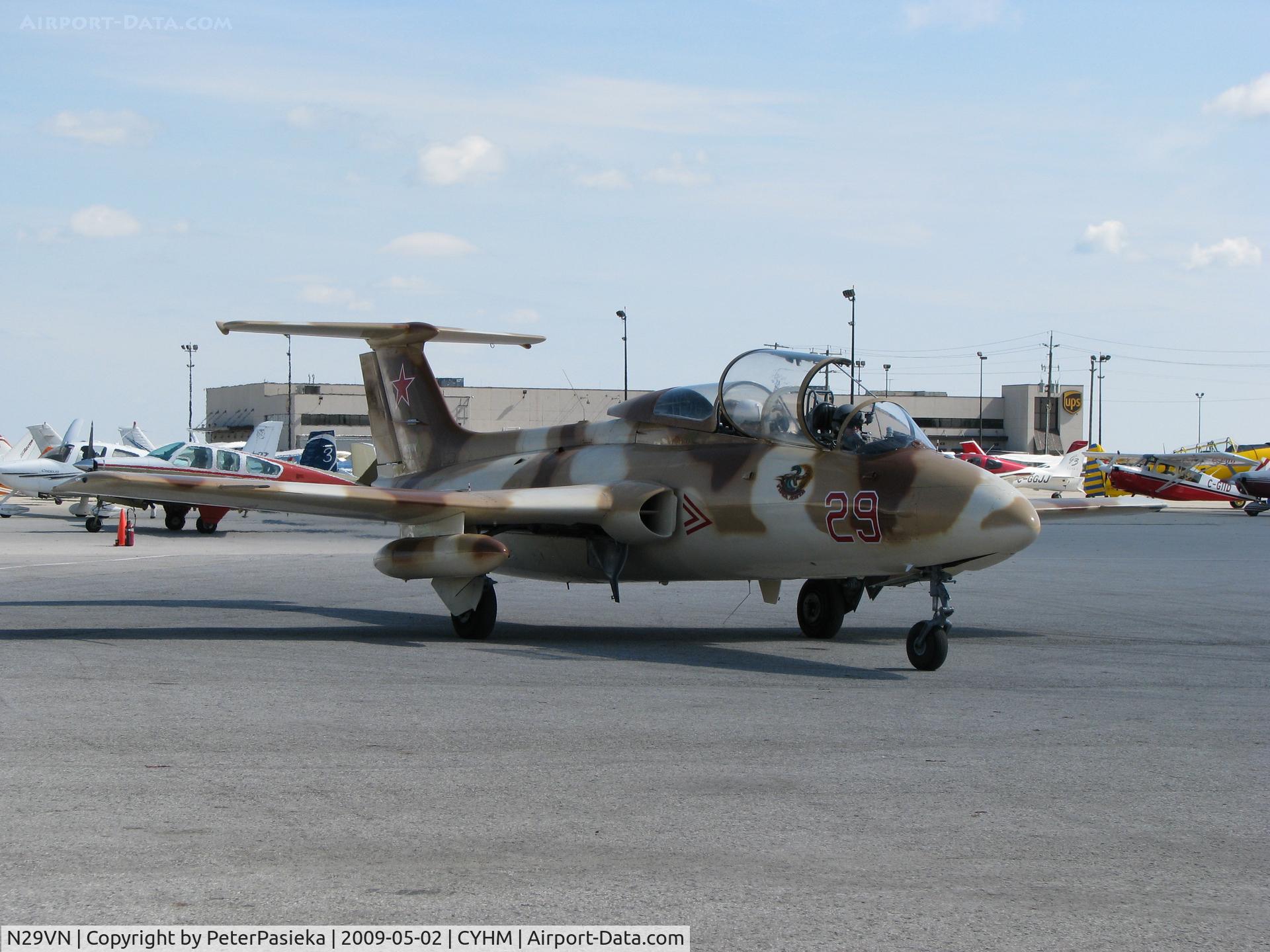 N29VN, 1972 Aero L-29 Delfin C/N 294878, @ Hamilton Airport - @ Canadian Warplane Heritage Museum