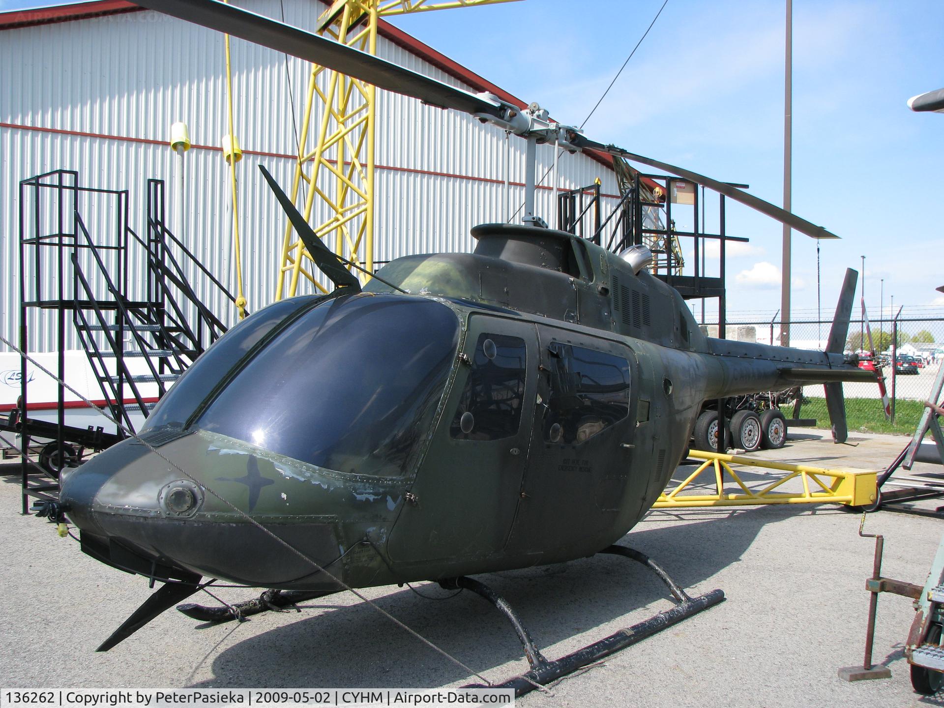 136262, Bell CH-136 Kiowa C/N 44062, @ Hamilton Airport - @ Canadian Warplane Heritage Museum