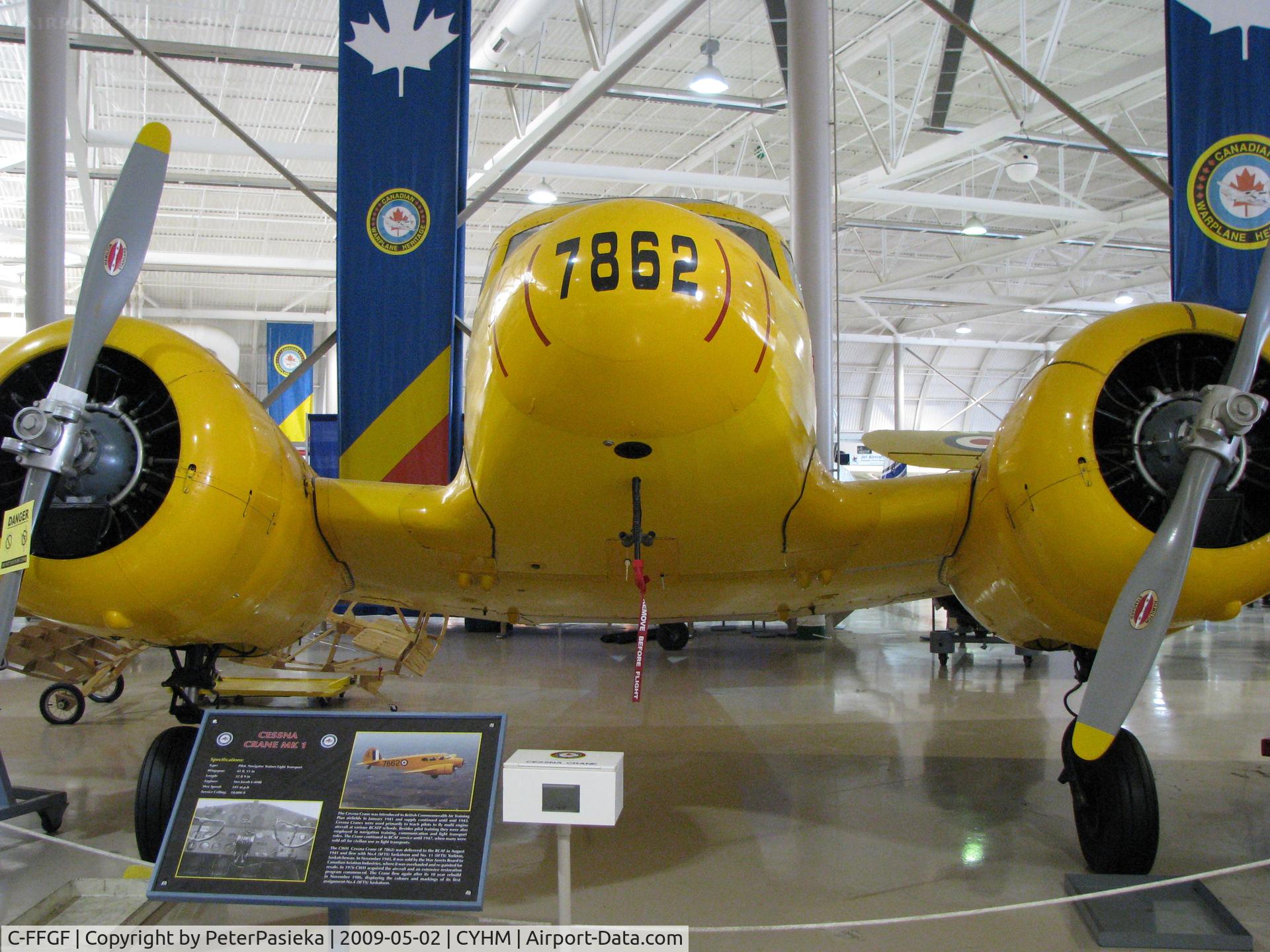 C-FFGF, Cessna T-50 Crane Mk1A Bobcat C/N 1355, @ Hamilton Airport - @ Canadian Warplane Heritage Museum