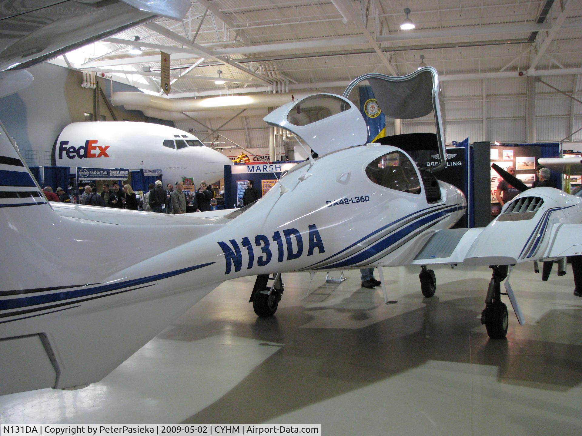 N131DA, 2006 Diamond DA-42 Twin Star C/N 42.090, @ Hamilton Airport - @ Canadian Warplane Heritage Museum