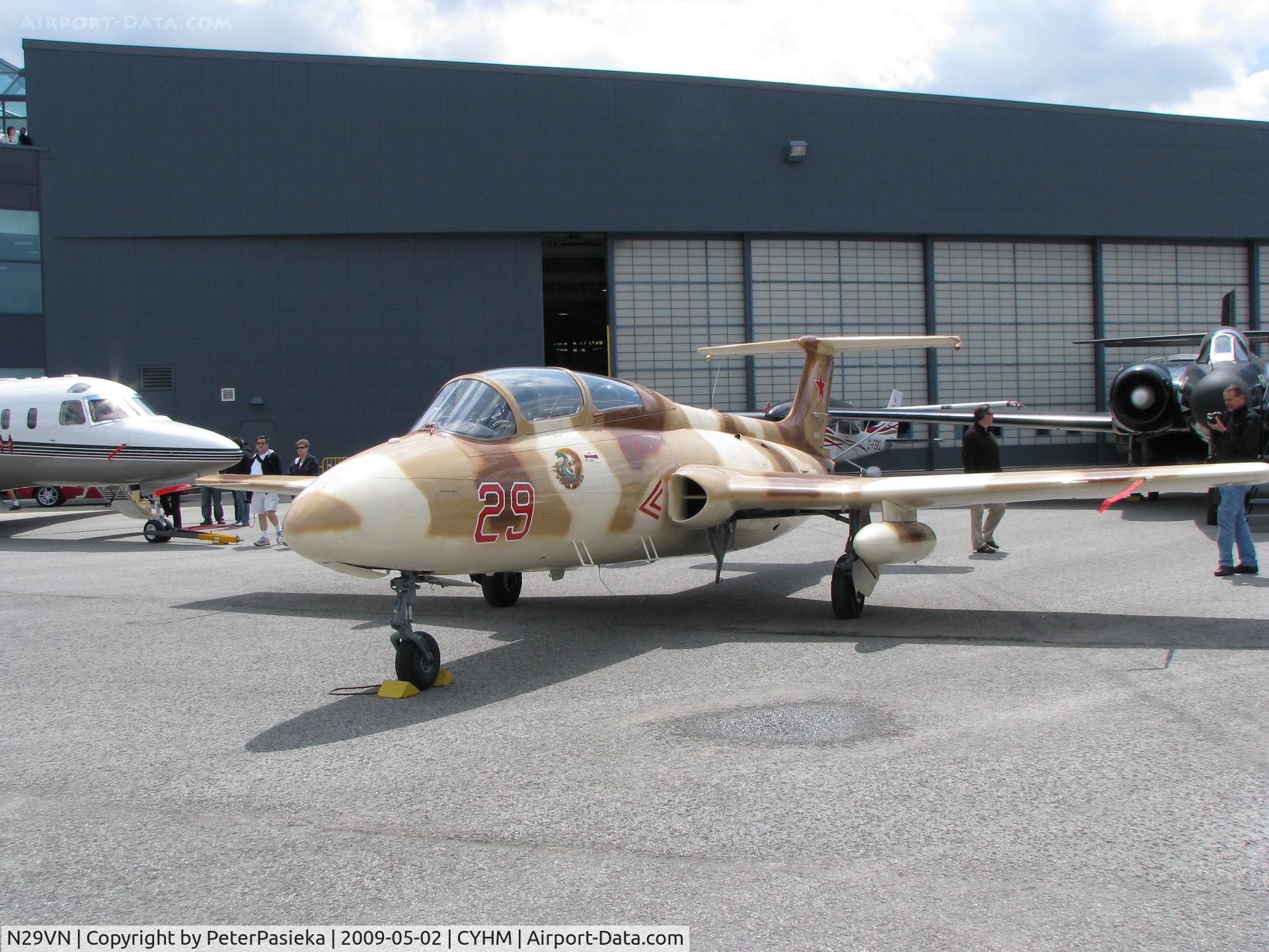 N29VN, 1972 Aero L-29 Delfin C/N 294878, @ Hamilton Airport - @ Canadian Warplane Heritage Museum