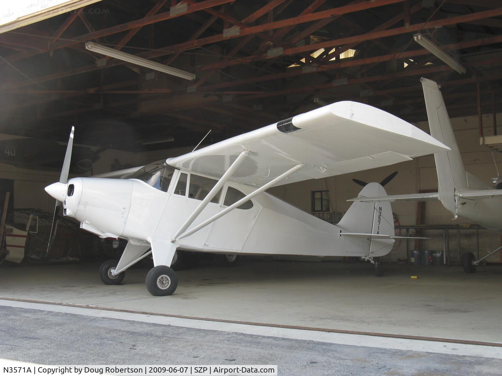 N3571A, 1953 Piper PA-22-135 Tri-Pacer C/N 22-1845, 1953 Piper PA-22-135 TRI-PACER, Lycoming O-290-D2 135 Hp, converted to taildragger, Hoerner Tips removed, recover & refinished
