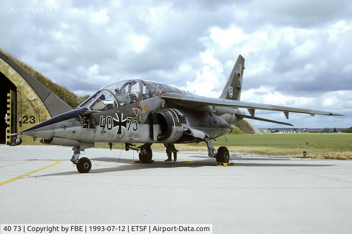 40 73, Dassault-Dornier Alpha Jet A C/N 0073, Luftwaffe Dornier Alpha Jet at Fliegerhorst Fürstenfeldbruck