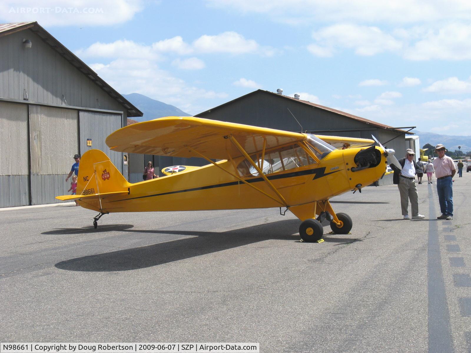 N98661, 1946 Piper J3C-65 Cub Cub C/N 18890, 1946 Piper J3C-65 CUB, Continental A&C75 75 Hp upgrade
