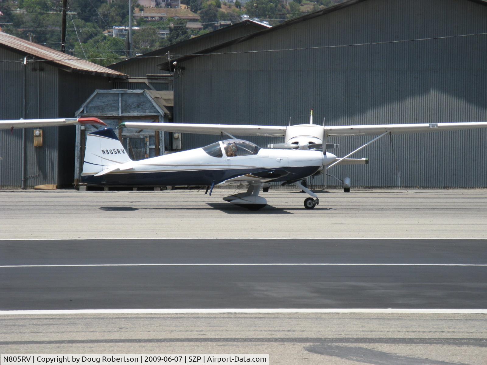 N805RV, 2007 Vans RV-6A C/N 25686, 2007 Dierenfield VAN's RV-6A, Lycoming  Aero Sport IO-390-X 210 Hp, taxi to Rwy 22