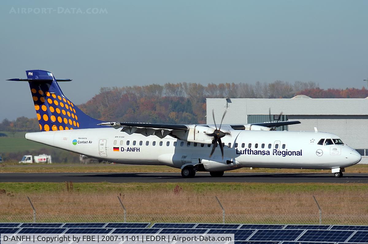 D-ANFH, 2001 ATR 72-500 C/N 660, descellerating RW09