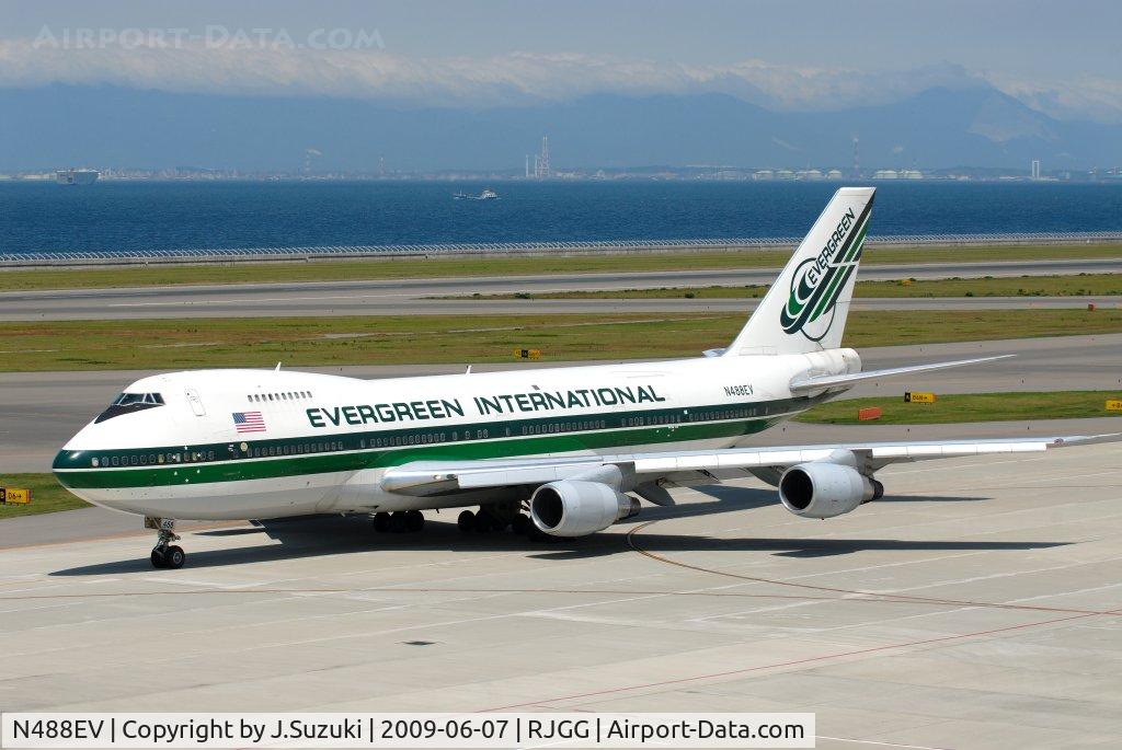 N488EV, 1985 Boeing 747-230BF C/N 23287, Fuel stop at NGO