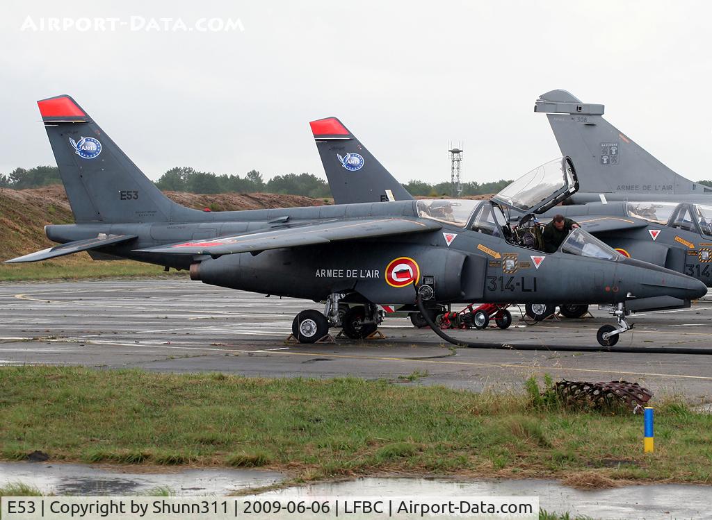 E53, Dassault-Dornier Alpha Jet E C/N E53, Used as a demo during LFBC Airshow 2009