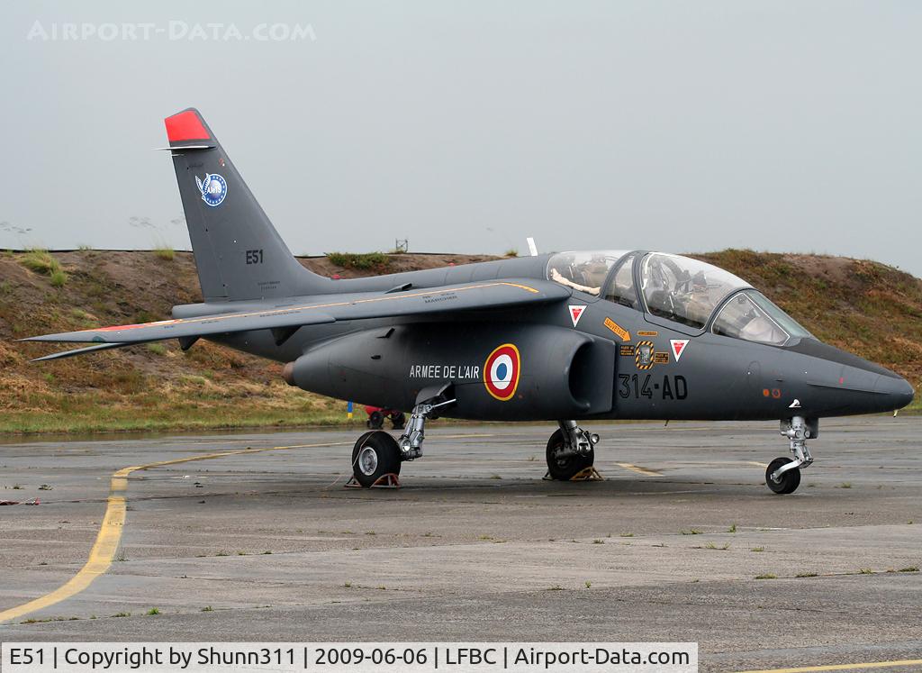E51, Dassault-Dornier Alpha Jet E C/N E51, Spare aircraft from 314-LI this day...
