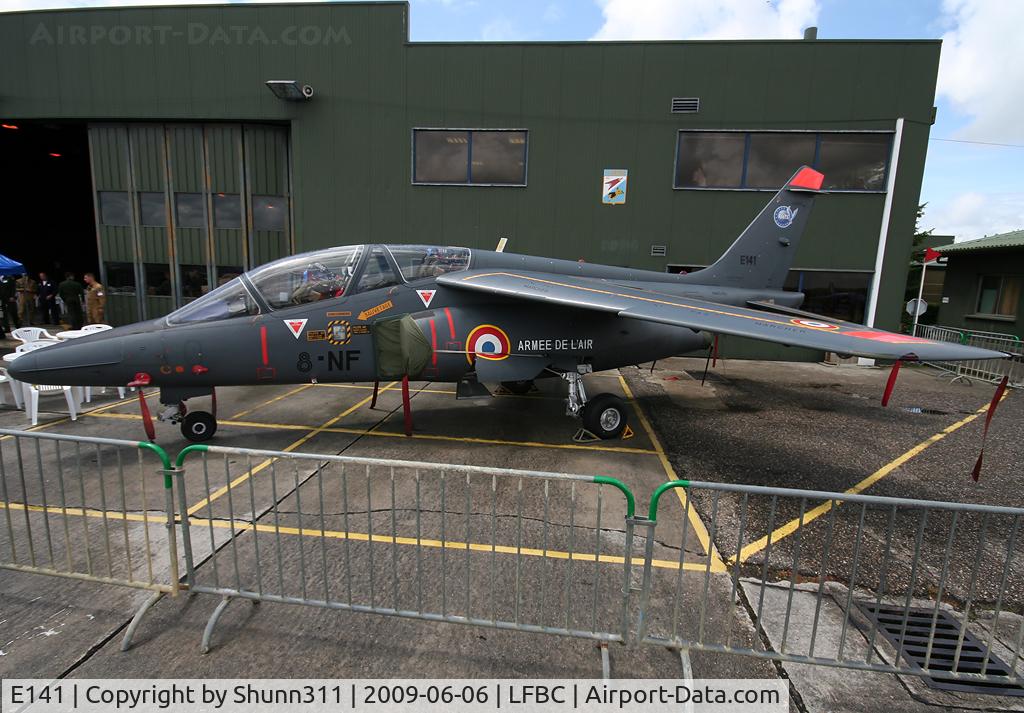 E141, Dassault-Dornier Alpha Jet E C/N E141, Static display during LFBC Airshow 2009