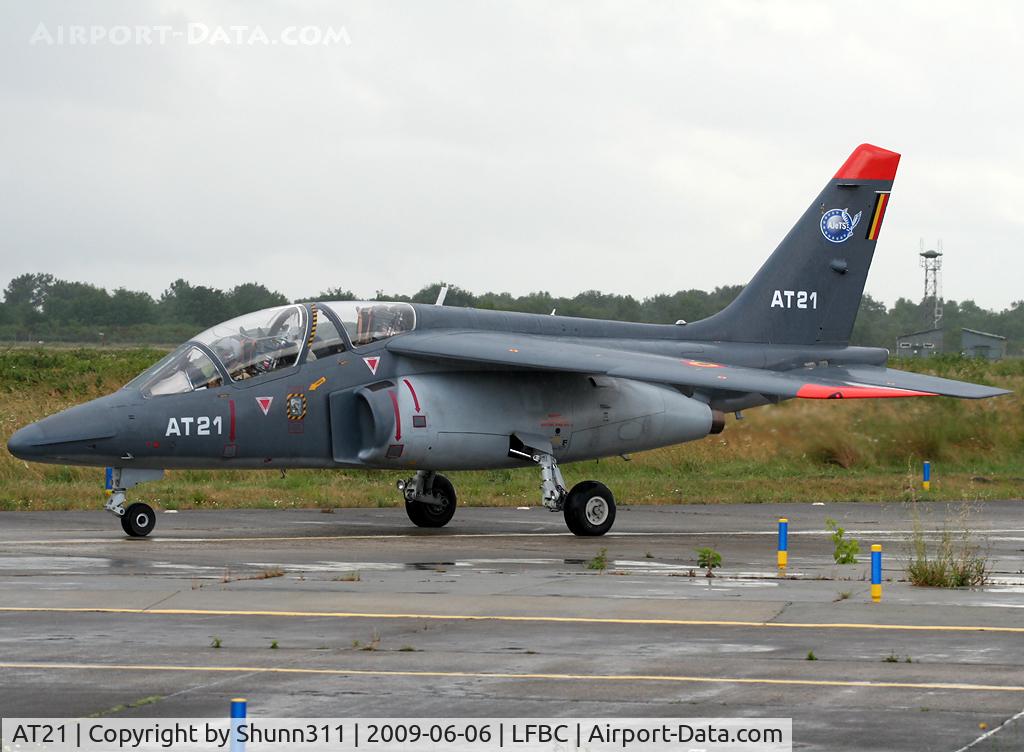 AT21, Dassault-Dornier Alpha Jet 1B C/N B21/1080, Used as a demo with 3 others during LFBC Airshow 2009