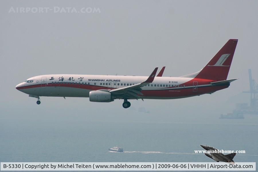 B-5330, 2007 Boeing 737-86N C/N 35212, Shanghai Airlines