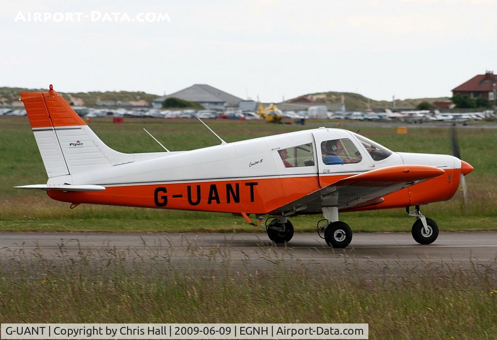 G-UANT, 1973 Piper PA-28-140 Cherokee Cruiser C/N 28-7325568, AIR NAVIGATION AND TRADING COMPANY LTD, Previous ID: OO-MYR