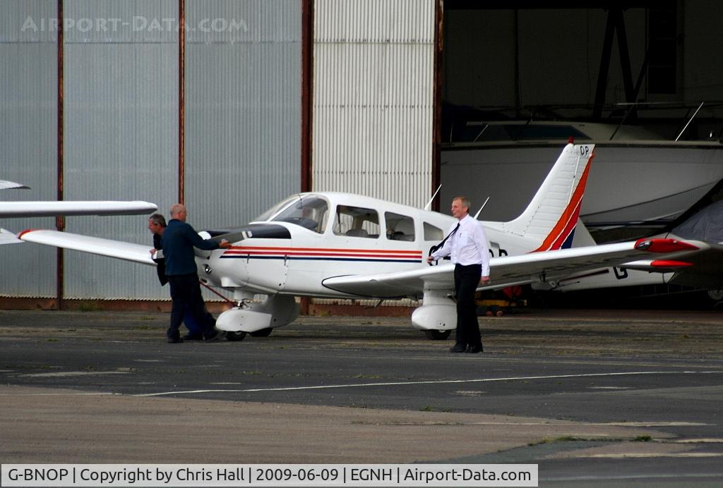 G-BNOP, 1987 Piper PA-28-161 Cherokee Warrior II C/N 2816027, BAE Warton Flying Club