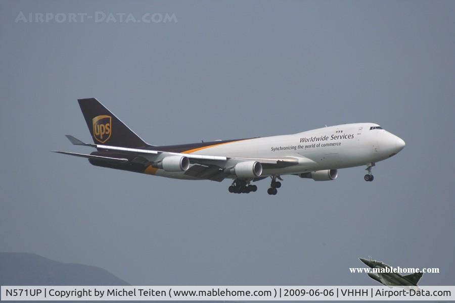 N571UP, 2007 Boeing 747-44AF C/N 35668, UPS
