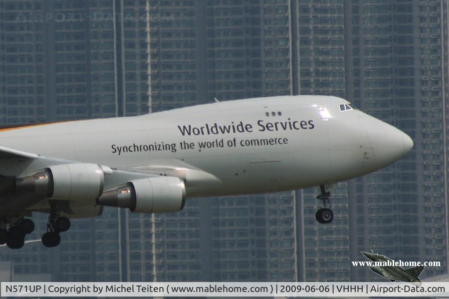 N571UP, 2007 Boeing 747-44AF C/N 35668, UPS