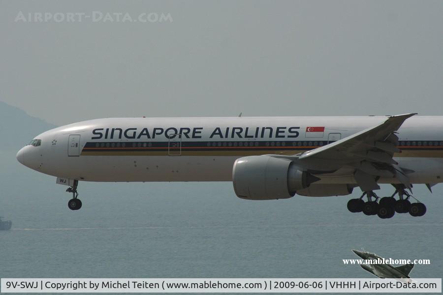 9V-SWJ, 2007 Boeing 777-312/ER C/N 34575, Singapore Airlines