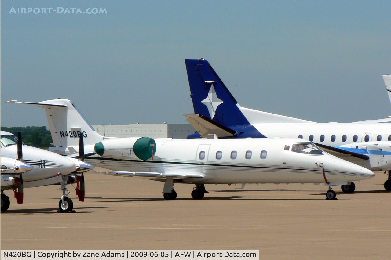 N420BG, 1985 Gates Learjet 55 C/N 123, At Alliance, Fort Worth