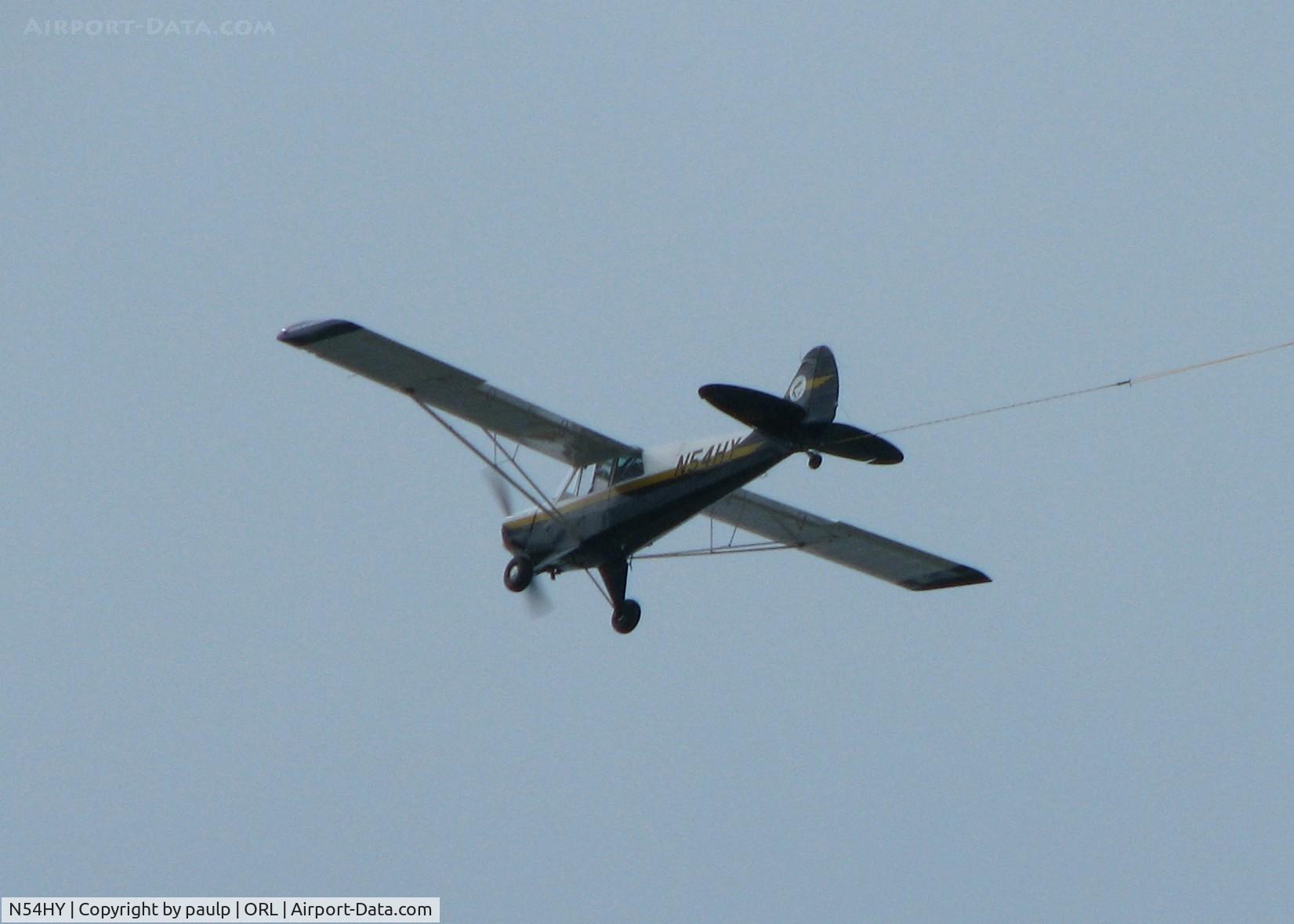 N54HY, 2001 Aviat A-1B Husky C/N 2130, Towing a banner over Walt Disney World.