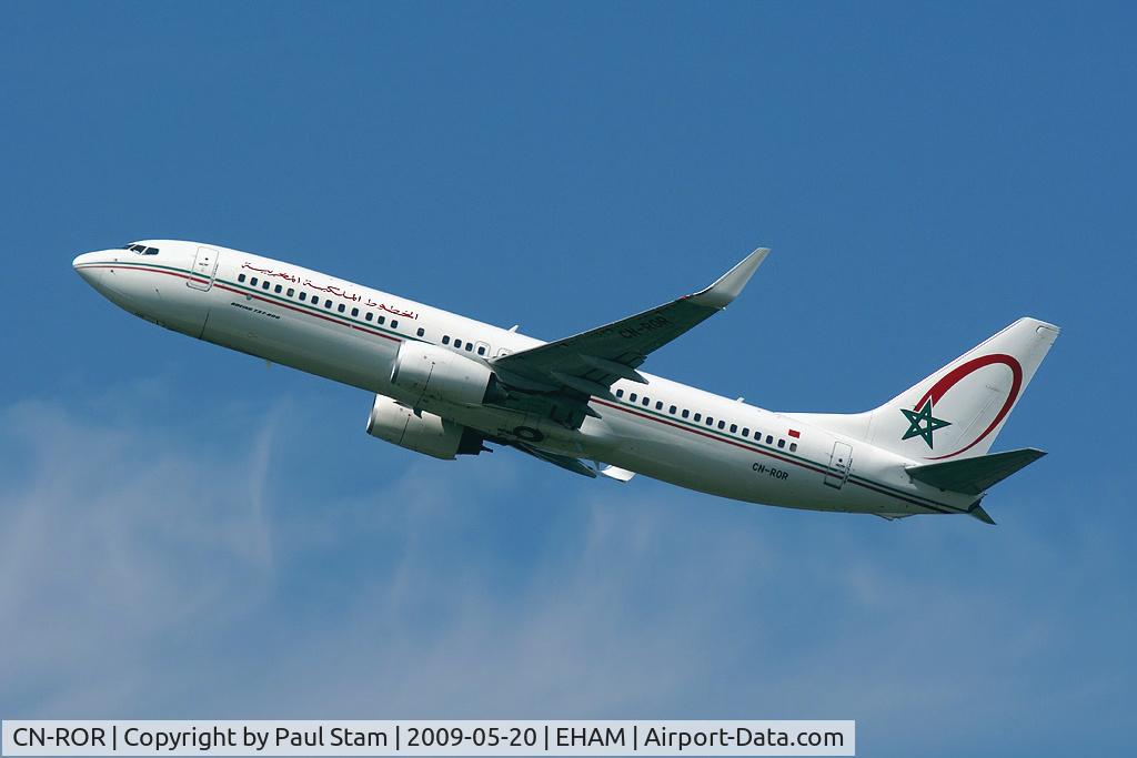 CN-ROR, 2008 Boeing 737-8B6 C/N 33067, Leaving EHAM.